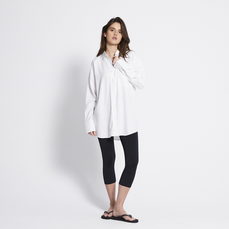 Linen blend shirt "Dina" White